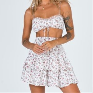 PRINCESS POLLY NWT FLORAL SKIRT & TOP SET